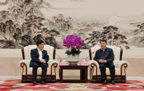 廖家生與合肥市長羅云峰舉行工作會談